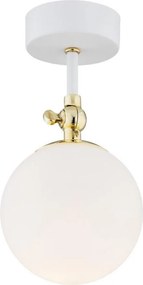 Argon 4002 - Łazienkowy plafon LATINA 1xE14/7W/230V IP44 biały/złoty