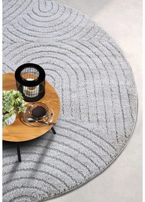 Jasnoszary okrągły dywan ø 160 cm Panglao New York Light Grey – Elle Decoration