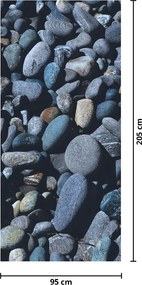 Fototapeta na drzwi - Kamyki plażowe (95x205cm)