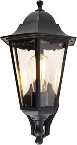 Kinkiet zewnętrzny czarny z czujnikiem ruchu - Havana IP44