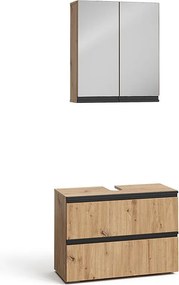 Zestaw mebli łazienkowych rzemieślnik 80x35x58 torren