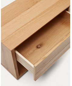Szafka pod TV w dekorze dębu 200x51 cm Alguema – Kave Home