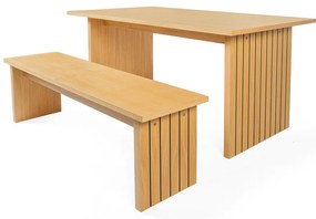 Stół z blatem w dekorze dębu 90x160 cm Stripe – Woodman