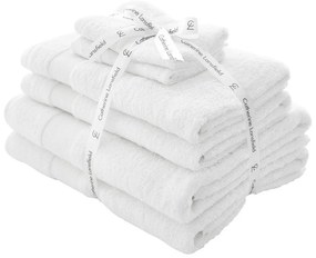 Białe bawełniane ręczniki frotte zestaw 6 szt. Anti-Bacterial – Catherine Lansfield