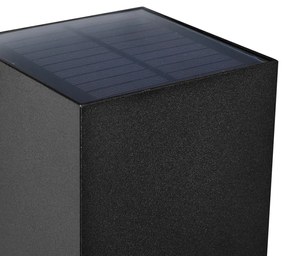 Zewnetrzna Zewnętrzna lampa ścienna czarna z LED IP65 Solarna - Charlene Nowoczesny Oswietlenie zewnetrzne