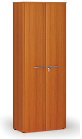 Szafa biurowa z drzwiami PRIMO WOOD, 800 x 420 x 2128 mm, wiśnia