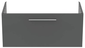 Szara wisząca szafka pod umywalkę 100x44 cm i.Life B – Ideal Standard