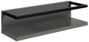 Półka z relingiem LOV 40 cm szaro-zielony półmat KROFAM