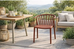 Brązowe plastikowe krzesło ogrodowe Capri – Bonami Essentials