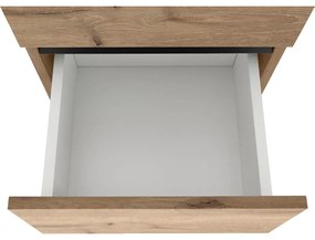 Wysoka wąska szafka łazienkowa w dekorze dębu 38x130 cm Wisla – Støraa