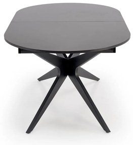 Stół do Jadalni rozkładany MDF czarny 180-240/100/76 cm SANDRO