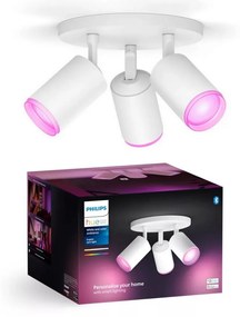 Philips - LED RGBW Ściemnialne oświetlenie punktowe Hue FUGATO 3xGU10/4,2W/230V białe