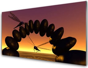 Panel Szklany Taniec Ważek Nad Wodą