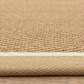 Dywan z juty dwustronny/tkany ręcznie w naturalnym kolorze 120x170 cm Bordo Herringbone Linen – Asiatic Carpets