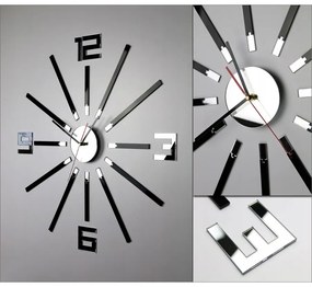 Zegar ścienny naklejany duży nowoczesny akrylowy na ścianę do kuchni salonu