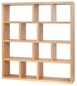 Brązowy regał w dekorze dębu 150x159 cm Berlin – TemaHome