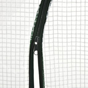 Outsunny Szklarnia przechodnia, 1,80 x 1,00 x 1,68 m, szklarnia foliowa, wytrzymała folia, Biała