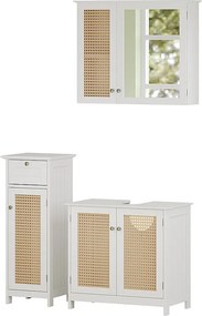 Zestaw mebli łazienkowych biały 60x35x58 rosario