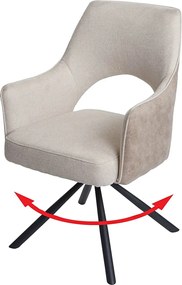 Krzesło do jadalni MCW-K3,  kremowy