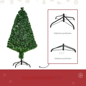 Choinka sztuczna zielona 120 cm homcom