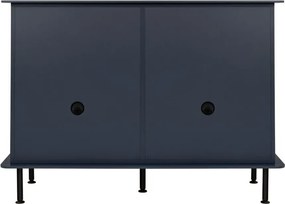 Ciemnoniebieska komoda z otworem na kable 120x88x50 cm Suumo – noo.ma