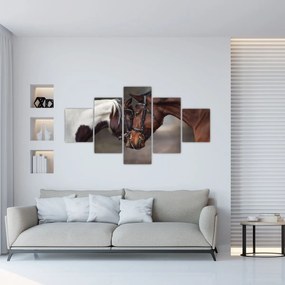 Obraz - Zakochane konie (125x70 cm)