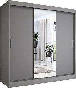 Szafa przesuwna antracyt 200 cm M7-T51