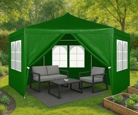 Pawilon ogrodowy z oknami 2x2x2m, namiot ogrodowy, zielony Gardella-WGR
