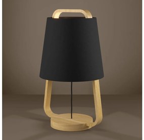 Eglo 390187 - Lampa stołowa CAMALOZA 1xE27/40W/230V czarna