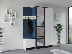 Garderoba EDEN 13 Biały + Niebieski