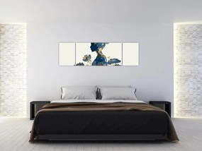Obraz - Marmurowy profil kobiety (170x50 cm)