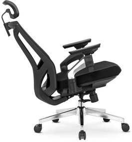 Fotel Biurowy Ergonomiczny Obrotowy WILLY Czarny Nowoczesny
