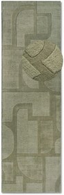 Dywan wełniany Villeroy &amp; Boch Alexis zielony 80 cm x 250 cm
