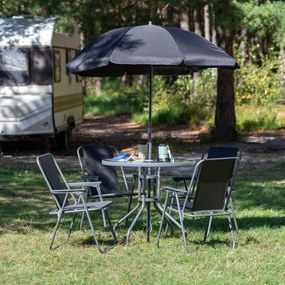 Zestaw mebli ogrodowych Makasar antracyt PATIO