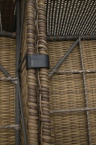 Rattanowy zestaw modułowy BORNEO LUXURY dla 6 osób (brązowy)