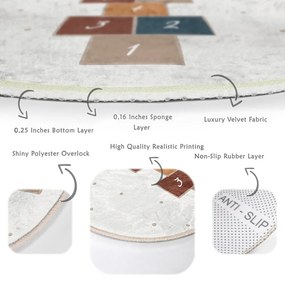 Kremowy dywan dziecięcy ø 80 cm Comfort – Mila Home