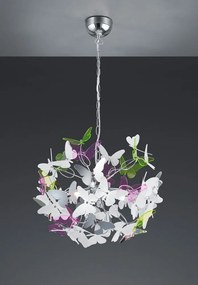 Żyrandol dziecięcy z plastikowym kloszem ø 50 cm Butterfly – Reality