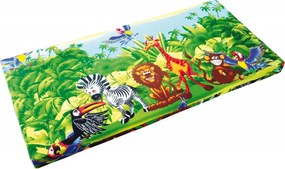 Kolorowy materac bawełniany do leżakowania Safari, 130 cm