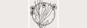 Obraz - Meadow Flower N⁰1 (z zegarem) (90x30 cm)