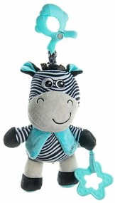 Baby Mix Edukacyjna zabawka pluszowa z klipsemZebra, 17 cm