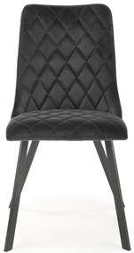 Krzesło czarny, velvet, nowoczesne, K450 loftowe, wygodne, BLUVEL 19