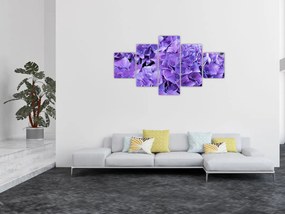 Obraz fioletowych kwiatów (125x70 cm)