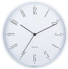 Karlsson 5988WH designerski zegar ścienny biały,średnica 30 cm
