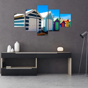 Obraz - Brighton Beach, Melbourne, Australia (125x70 cm)