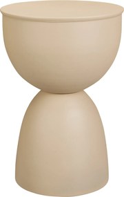 Metalowy stolik pomocniczy DUNE w kolorze piaskowym, 45,5 cm