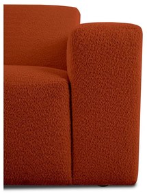 Ceglasta sofa z materiału bouclé 228 cm Roxy – Scandic