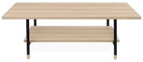 Naturalny stolik z blatem w dekorze dębu 60x120 cm Jugend – Woodman