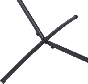 Outsunny stelaż stojak na hamak z hakami metal rama hamaka czarna 280x120x110cm | Aosom PL