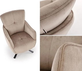 Obrotowy fotel do salonu Scampi Halmar
