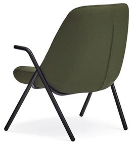 Zielony fotel Teulat Dins, wys. 90 cm
